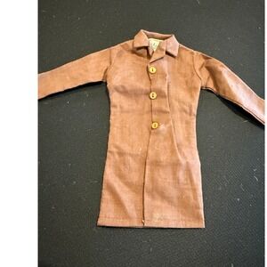 Vintage G.I. Joe Brown Trench Coat Outfit Accessory for‎ Action Figures